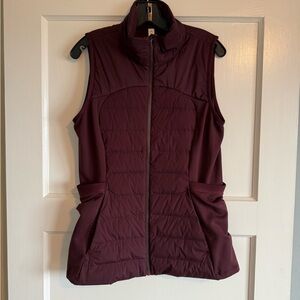 Lululemon Athletica Maroon Puffer Vest